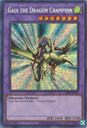 Gaia the Dragon Champion (LOB-EN125) - Legend of Blue Eyes White Dragon (25th Anniversary Edition) Unlimited - Premium Yugioh Single from Konami - Just $2.33! Shop now at Game Crave Tournament Store