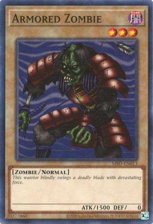 Armored Zombie (MRD-EN013) - Metal Raiders (25th Anniversary Edition) Unlimited - Premium Yugioh Single from Konami - Just $0.25! Shop now at Game Crave Tournament Store