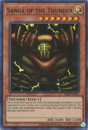 Sanga of the Thunder (MRD-EN025) - Metal Raiders (25th Anniversary Edition) Unlimited - Premium Yugioh Single from Konami - Just $0.55! Shop now at Game Crave Tournament Store
