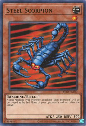 Steel Scorpion (MRD-EN029) - Metal Raiders (25th Anniversary Edition) Unlimited - Premium Yugioh Single from Konami - Just $0.25! Shop now at Game Crave Tournament Store