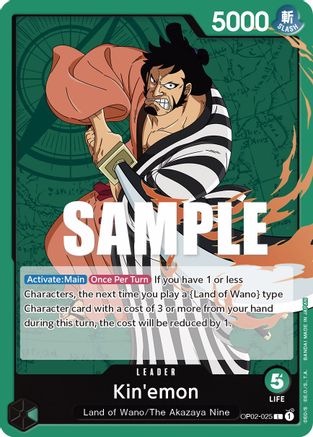 Kin'emon (OP02-025) - Paramount War - Premium One Piece Single from Bandai - Just $0.08! Shop now at Game Crave Tournament Store