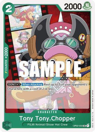 Tony Tony.Chopper (OP02-034) - Paramount War - Premium One Piece Single from Bandai - Just $0.09! Shop now at Game Crave Tournament Store