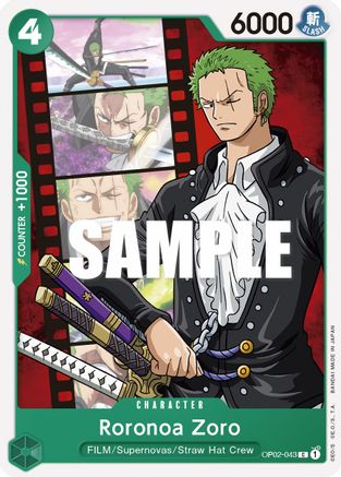 Roronoa Zoro (OP02-043) - Paramount War - Premium One Piece Single from Bandai - Just $0.08! Shop now at Game Crave Tournament Store