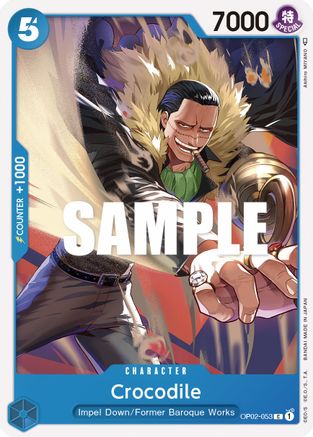 Crocodile (OP02-053) - Paramount War - Premium One Piece Single from Bandai - Just $0.08! Shop now at Game Crave Tournament Store