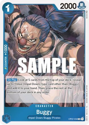 Buggy (OP02-058) - Paramount War Foil - Premium One Piece Single from Bandai - Just $0.08! Shop now at Game Crave Tournament Store