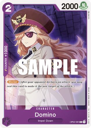 Domino (OP02-081) - Paramount War - Premium One Piece Single from Bandai - Just $0.08! Shop now at Game Crave Tournament Store