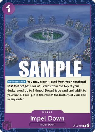 Impel Down (OP02-092) - Paramount War - Premium One Piece Single from Bandai - Just $0.08! Shop now at Game Crave Tournament Store