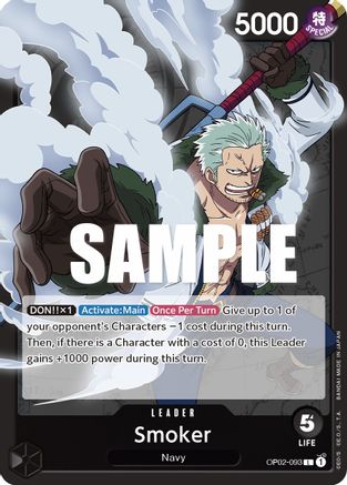 Smoker (093) (OP02-093) - Paramount War - Premium One Piece Single from Bandai - Just $0.08! Shop now at Game Crave Tournament Store