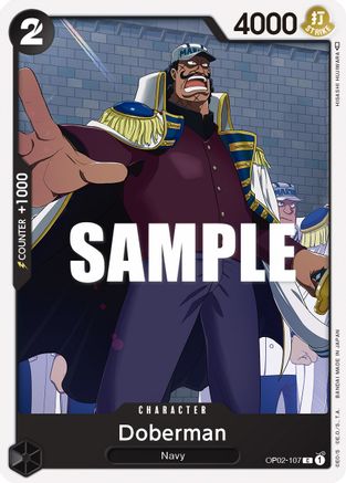 Doberman (OP02-107) - Paramount War - Premium One Piece Single from Bandai - Just $0.08! Shop now at Game Crave Tournament Store