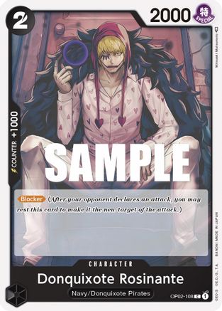 Donquixote Rosinante (OP02-108) - Paramount War - Premium One Piece Single from Bandai - Just $0.08! Shop now at Game Crave Tournament Store