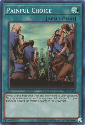 Painful Choice (SRL-EN049) - Spell Ruler (25th Anniversary Edition) Unlimited - Premium Yugioh Single from Konami - Just $3.54! Shop now at Game Crave Tournament Store
