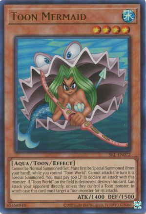Toon Mermaid (SRL-EN072) - Spell Ruler (25th Anniversary Edition) Unlimited - Premium Yugioh Single from Konami - Just $6.18! Shop now at Game Crave Tournament Store