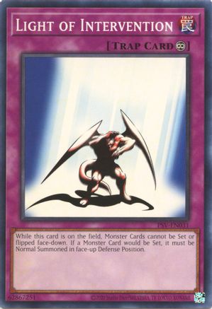 Light of Intervention (PSV-EN031) - Pharaoh's Servant (25th Anniversary Edition) Unlimited - Premium Yugioh Single from Konami - Just $0.25! Shop now at Game Crave Tournament Store