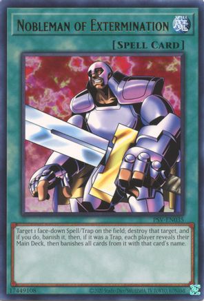 Nobleman of Extermination (PSV-EN035) - Pharaoh's Servant (25th Anniversary Edition) Unlimited - Premium Yugioh Single from Konami - Just $0.49! Shop now at Game Crave Tournament Store