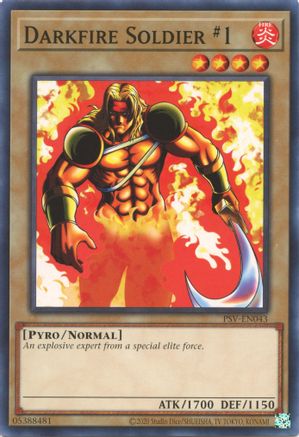 Darkfire Soldier #1 (PSV-EN043) - Pharaoh's Servant (25th Anniversary Edition) Unlimited - Premium Yugioh Single from Konami - Just $0.25! Shop now at Game Crave Tournament Store