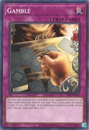 Gamble (PSV-EN053) - Pharaoh's Servant (25th Anniversary Edition) Unlimited - Premium Yugioh Single from Konami - Just $0.25! Shop now at Game Crave Tournament Store