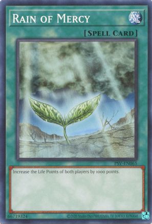 Rain of Mercy (PSV-EN065) - Pharaoh's Servant (25th Anniversary Edition) Unlimited - Premium Yugioh Single from Konami - Just $0.25! Shop now at Game Crave Tournament Store