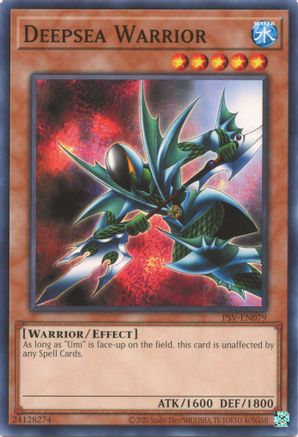Deepsea Warrior (PSV-EN079) - Pharaoh's Servant (25th Anniversary Edition) Unlimited - Premium Yugioh Single from Konami - Just $0.25! Shop now at Game Crave Tournament Store