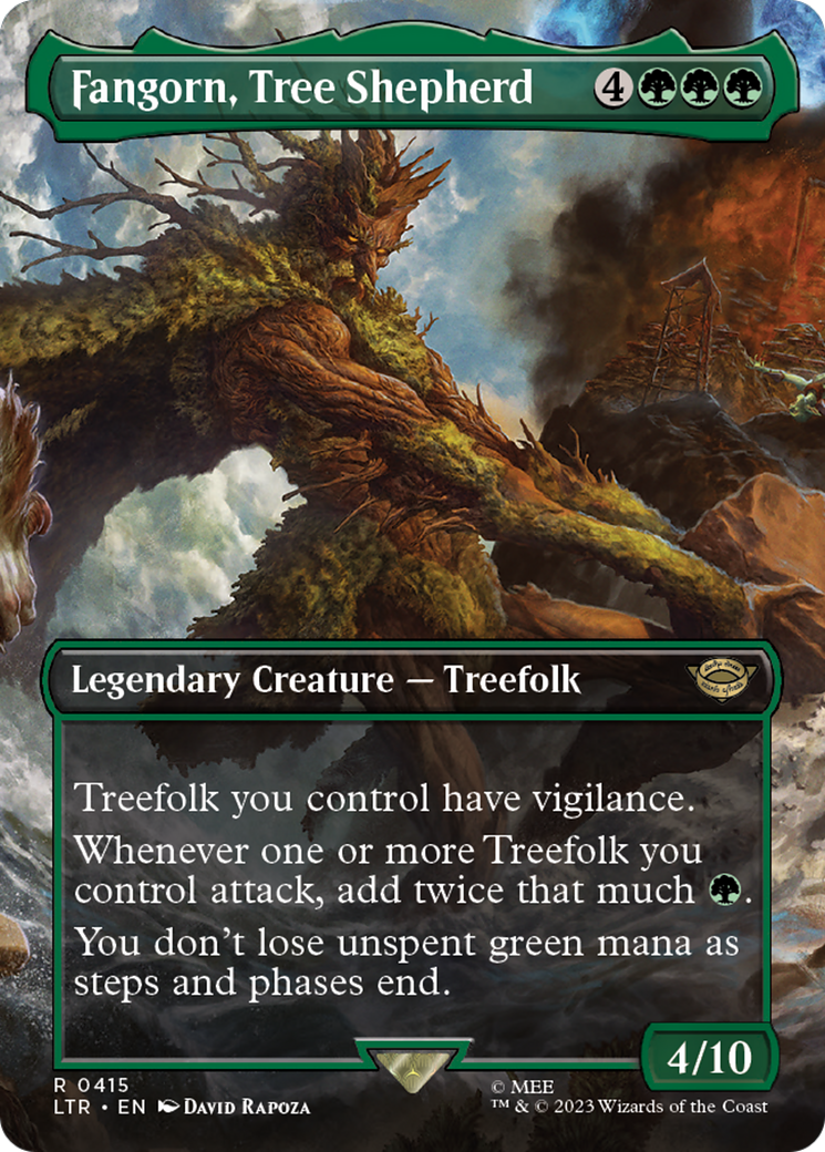 Fangorn, Tree Shepherd (LTR-415) - The Lord of the Rings: Tales of Middle-earth (Borderless) - Premium MTG Single from Wizards of the Coast - Just $0.09! Shop now at Game Crave Tournament Store