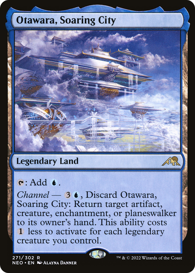 Otawara, Soaring City (NEO-271) - Kamigawa: Neon Dynasty - Premium MTG Single from Wizards of the Coast - Just $2.99! Shop now at Game Crave Tournament Store