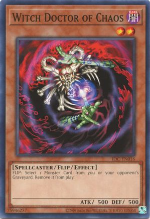 Witch Doctor of Chaos (IOC-EN016) - Invasion of Chaos (25th Anniversary Edition) Unlimited - Premium Yugioh Single from Konami - Just $0.25! Shop now at Game Crave Tournament Store