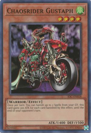 Chaosrider Gustaph (IOC-EN018) - Invasion of Chaos (25th Anniversary Edition) Unlimited - Premium Yugioh Single from Konami - Just $0.52! Shop now at Game Crave Tournament Store