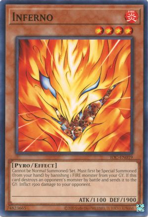 Inferno (IOC-EN019) - Invasion of Chaos (25th Anniversary Edition) Unlimited - Premium Yugioh Single from Konami - Just $0.08! Shop now at Game Crave Tournament Store