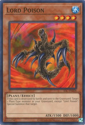 Lord Poison (IOC-EN028) - Invasion of Chaos (25th Anniversary Edition) Unlimited - Premium Yugioh Single from Konami - Just $0.25! Shop now at Game Crave Tournament Store
