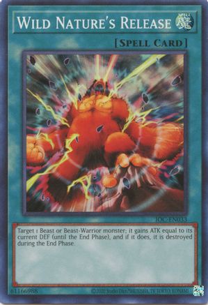 Wild Nature's Release (IOC-EN033) - Invasion of Chaos (25th Anniversary Edition) Unlimited - Premium Yugioh Single from Konami - Just $0.48! Shop now at Game Crave Tournament Store