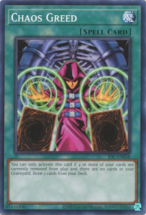 Chaos Greed (IOC-EN038) - Invasion of Chaos (25th Anniversary Edition) Unlimited - Premium Yugioh Single from Konami - Just $0.25! Shop now at Game Crave Tournament Store