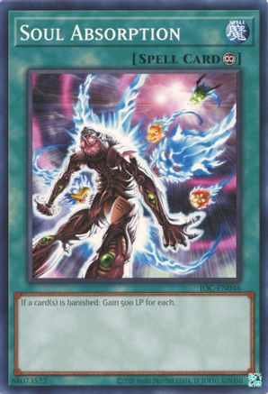 Soul Absorption (IOC-EN046) - Invasion of Chaos (25th Anniversary Edition) Unlimited - Premium Yugioh Single from Konami - Just $0.25! Shop now at Game Crave Tournament Store