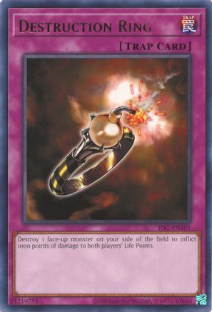 Destruction Ring (IOC-EN101) - Invasion of Chaos (25th Anniversary Edition) Unlimited - Premium Yugioh Single from Konami - Just $0.25! Shop now at Game Crave Tournament Store