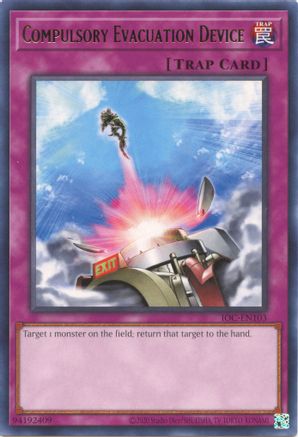 Compulsory Evacuation Device (IOC-EN103) - Invasion of Chaos (25th Anniversary Edition) Unlimited - Premium Yugioh Single from Konami - Just $0.25! Shop now at Game Crave Tournament Store
