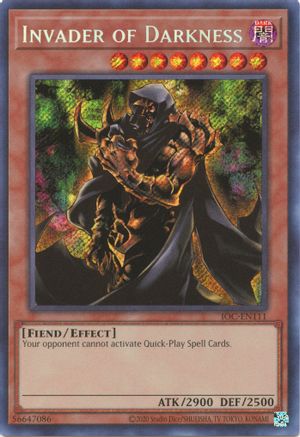 Invader of Darkness (IOC-EN111) - Invasion of Chaos (25th Anniversary Edition) Unlimited - Premium Yugioh Single from Konami - Just $0.60! Shop now at Game Crave Tournament Store