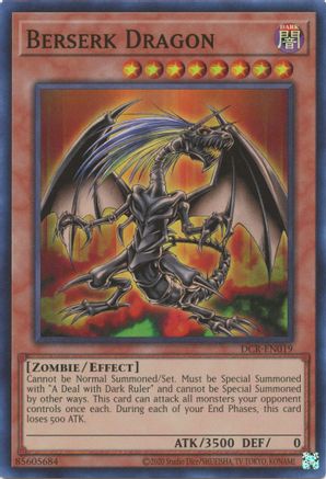 Berserk Dragon (DCR-EN019) - Dark Crisis (25th Anniversary Edition) Unlimited - Premium Yugioh Single from Konami - Just $1.38! Shop now at Game Crave Tournament Store