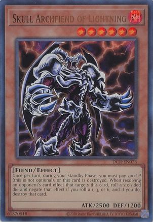 Skull Archfiend of Lightning (DCR-EN073) - Dark Crisis (25th Anniversary Edition) Unlimited - Premium Yugioh Single from Konami - Just $18.97! Shop now at Game Crave Tournament Store