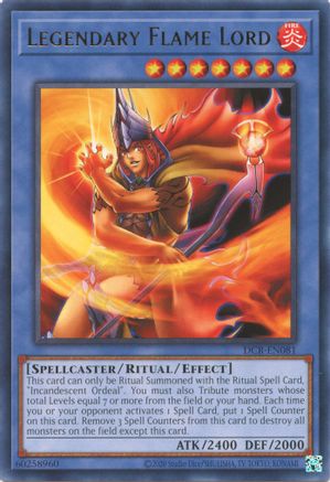 Legendary Flame Lord (DCR-EN081) - Dark Crisis (25th Anniversary Edition) Unlimited - Premium Yugioh Single from Konami - Just $0.25! Shop now at Game Crave Tournament Store