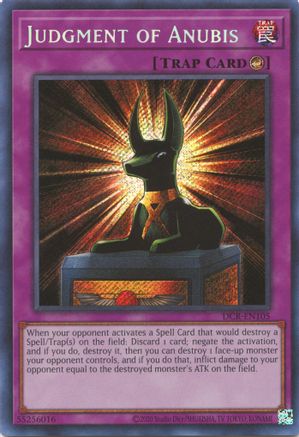 Judgment of Anubis (DCR-EN105) - Dark Crisis (25th Anniversary Edition) Unlimited - Premium Yugioh Single from Konami - Just $3.06! Shop now at Game Crave Tournament Store