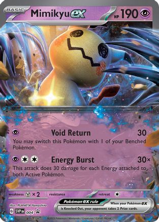 Mimikyu ex 4 - SV Scarlet & Violet Promo Cards Holofoil - Premium Pokemon Single from Nintendo - Just $0.50! Shop now at Game Crave Tournament Store