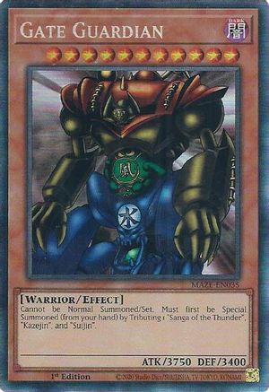 Gate Guardian (CR) (MAZE-EN035) - Maze of Memories 1st Edition - Premium Yugioh Single from Konami - Just $11.29! Shop now at Game Crave Tournament Store