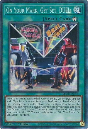 On Your Mark, Get Set, DUEL! (CR) (MAZE-EN016) - Maze of Memories 1st Edition - Premium Yugioh Single from Konami - Just $4.17! Shop now at Game Crave Tournament Store
