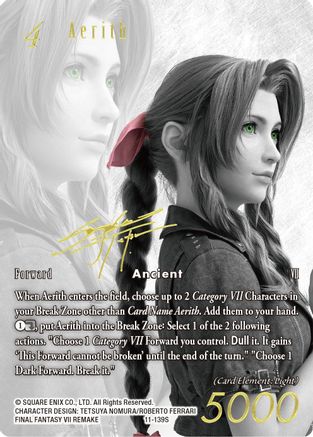 Aerith (Noir Promo) (FF: PROMO CARDS) Foil - Premium Final Fantasy Single from FF: Promo Cards - Just $91.42! Shop now at Game Crave Tournament Store