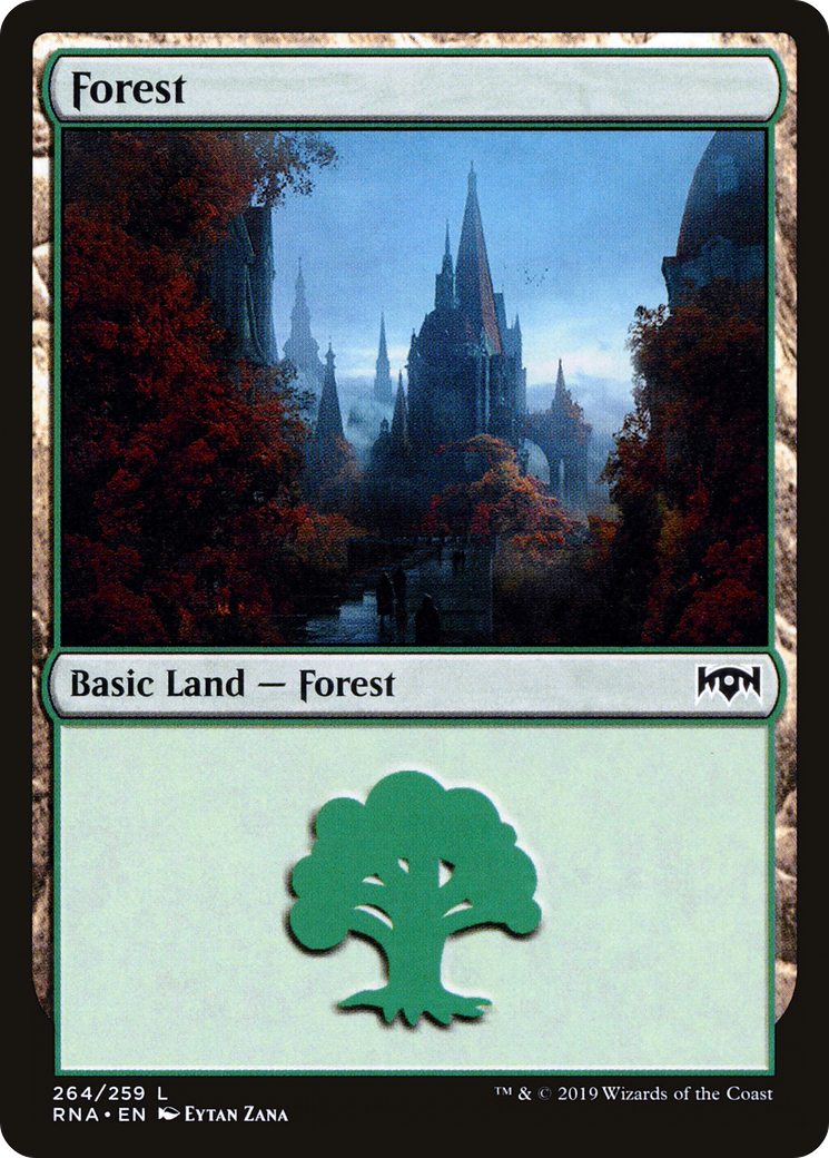 Forest (RNA-264) - Ravnica Allegiance Foil - Premium MTG Single from Wizards of the Coast - Just $0.22! Shop now at Game Crave Tournament Store
