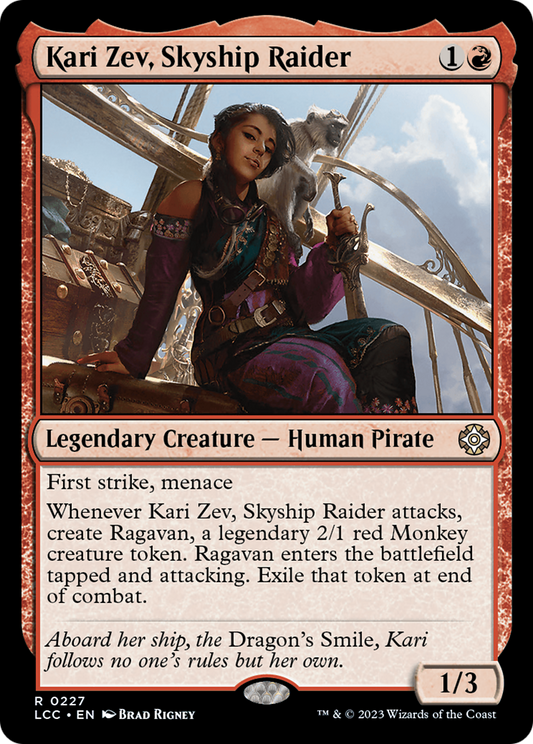 Kari Zev, Skyship Raider (LCC-227) - The Lost Caverns of Ixalan Commander - Premium MTG Single from Wizards of the Coast - Just $0.08! Shop now at Game Crave Tournament Store