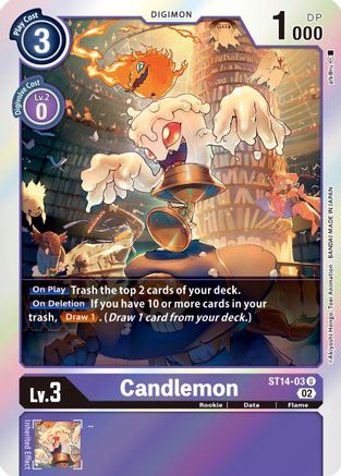 Candlemon (ST14-03) - Starter Deck 14: Beelzemon Advanced Deck Set Foil - Premium Digimon Single from Bandai - Just $0.25! Shop now at Game Crave Tournament Store