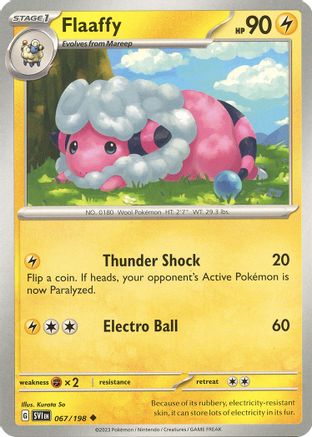 Flaaffy - 067/198 67 - SV01 Scarlet & Violet Base Set - Premium Pokemon Single from Nintendo - Just $0.25! Shop now at Game Crave Tournament Store