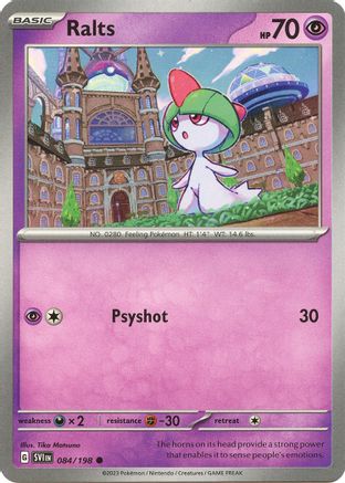 Ralts - 084/198 84 - SV01 Scarlet & Violet Base Set Reverse Holofoil - Premium Pokemon Single from Nintendo - Just $0.25! Shop now at Game Crave Tournament Store