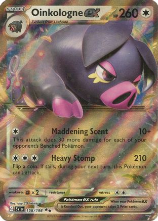 Oinkalogne ex - 158/198 158 - SV01 Scarlet & Violet Base Set Holofoil - Premium Pokemon Single from Nintendo - Just $0.50! Shop now at Game Crave Tournament Store