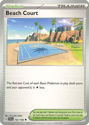 Beach Court - 167/198 167 - SV01 Scarlet & Violet Base Set - Premium Pokemon Single from Nintendo - Just $0.25! Shop now at Game Crave Tournament Store