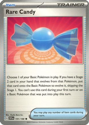 Rare Candy - 191/198 191 - SV01 Scarlet & Violet Base Set - Premium Pokemon Single from Nintendo - Just $0.23! Shop now at Game Crave Tournament Store